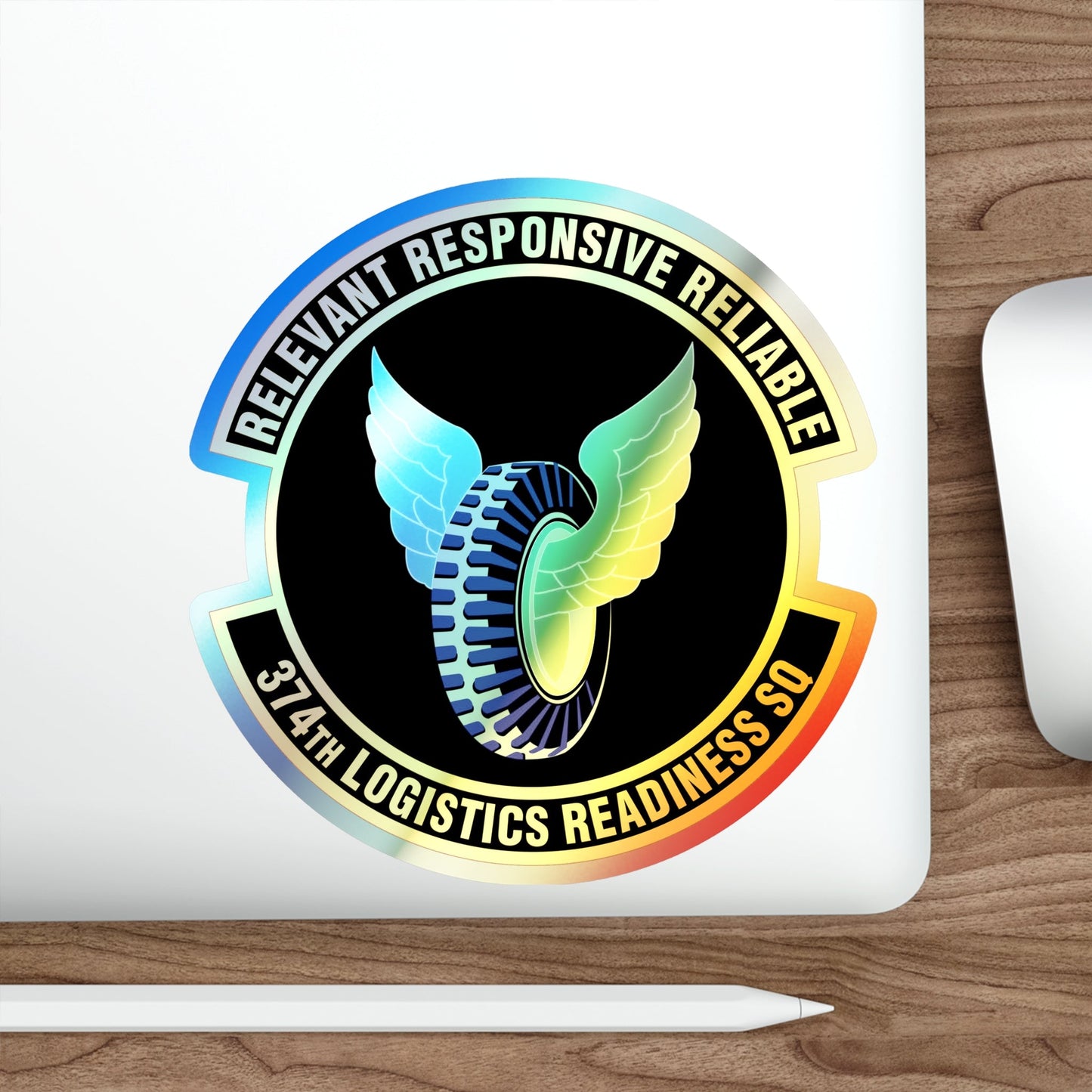 374 Logistics Readiness Squadron PACAF (U.S. Air Force) Holographic STICKER Die-Cut Vinyl Decal-The Sticker Space