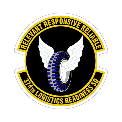 374 Logistics Readiness Squadron PACAF (U.S. Air Force) STICKER Vinyl Die-Cut Decal-4 Inch-The Sticker Space