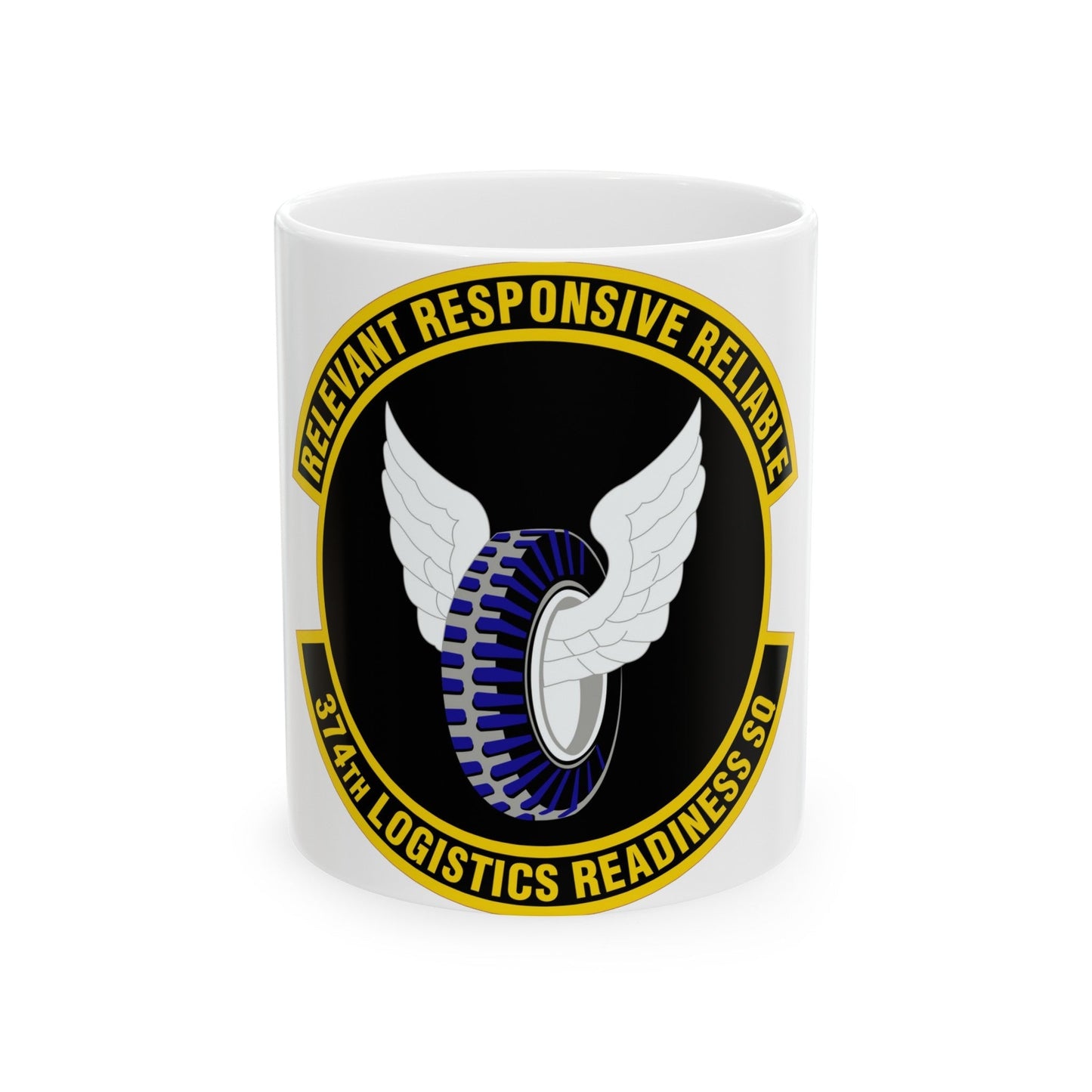 374 Logistics Readiness Squadron PACAF (U.S. Air Force) White Coffee Mug-11oz-The Sticker Space