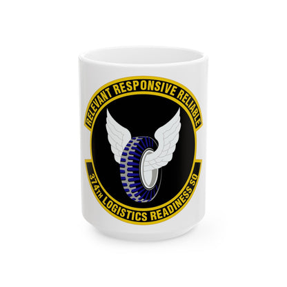 374 Logistics Readiness Squadron PACAF (U.S. Air Force) White Coffee Mug-15oz-The Sticker Space