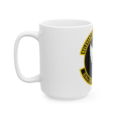 374 Logistics Readiness Squadron PACAF (U.S. Air Force) White Coffee Mug-The Sticker Space