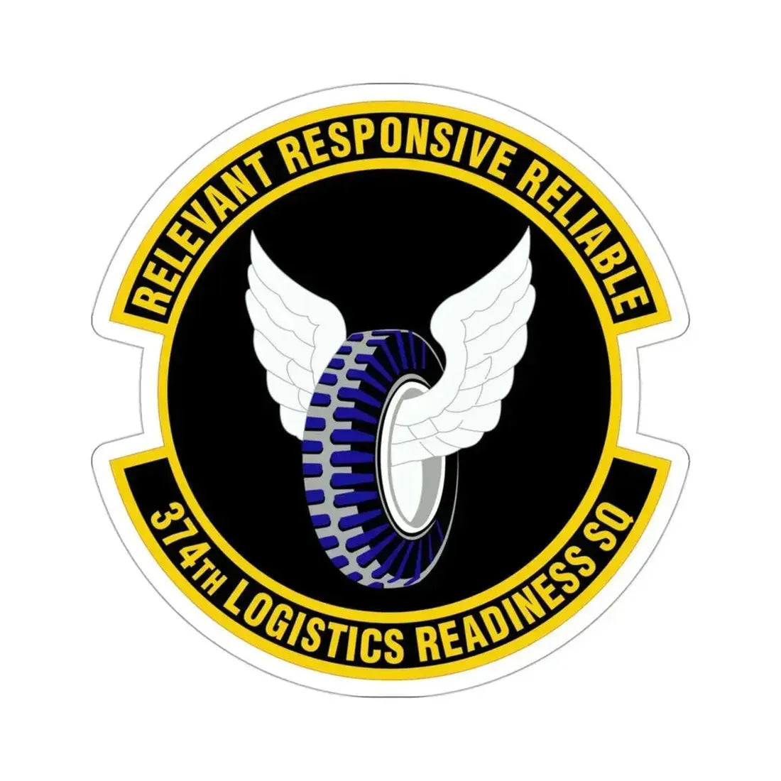 374 Logistics Readiness Squadron PACAF (U.S. Air Force) STICKER Vinyl Die-Cut Decal 3 Inch - The Sticker Space