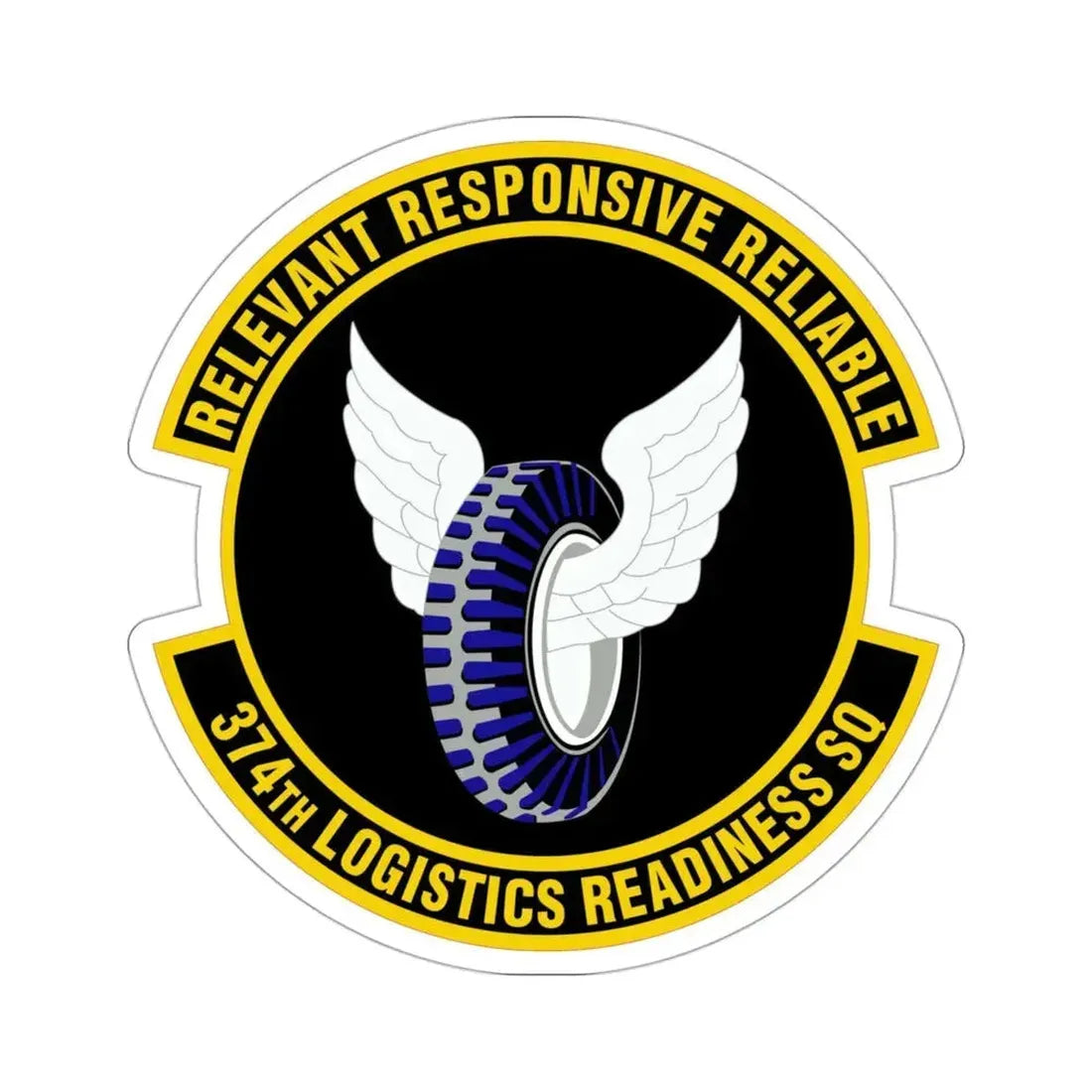 374 Logistics Readiness Squadron PACAF (U.S. Air Force) STICKER Vinyl Die-Cut Decal 3 Inch - The Sticker Space