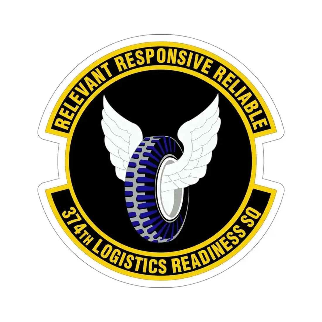 374 Logistics Readiness Squadron PACAF (U.S. Air Force) STICKER Vinyl Die-Cut Decal 4 Inch - The Sticker Space