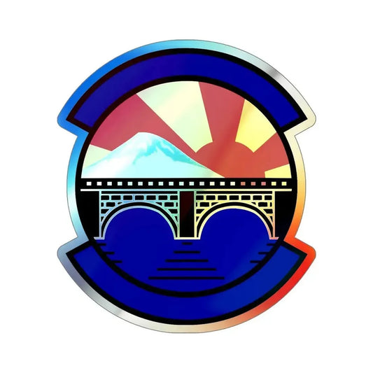374 Maintenance Operations Squadron PACAF (U.S. Air Force) Holographic STICKER Die-Cut Vinyl Decal 6 Inch Holographic - The Sticker Space