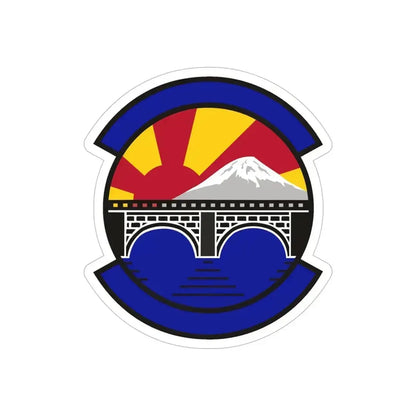 374 Maintenance Operations Squadron PACAF (U.S. Air Force) REVERSE PRINT Transparent Die-Cut STICKER 6 Inch Die-Cut Transparent - The Sticker Space