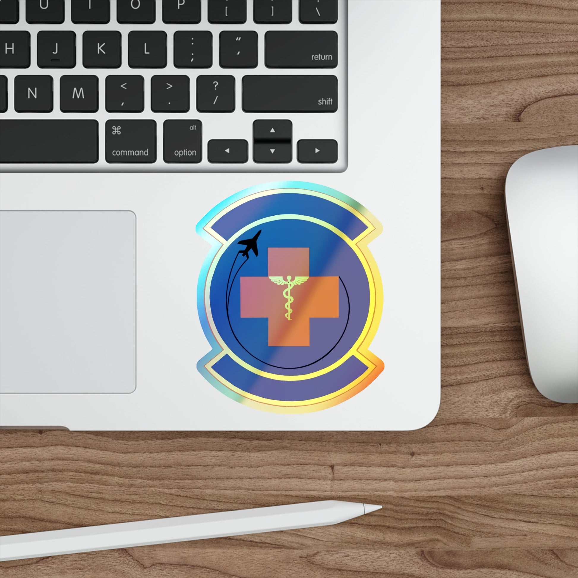 374 Operational Medical Readiness Squadron (U.S. Air Force) Holographic STICKER Die-Cut Vinyl Decal-The Sticker Space