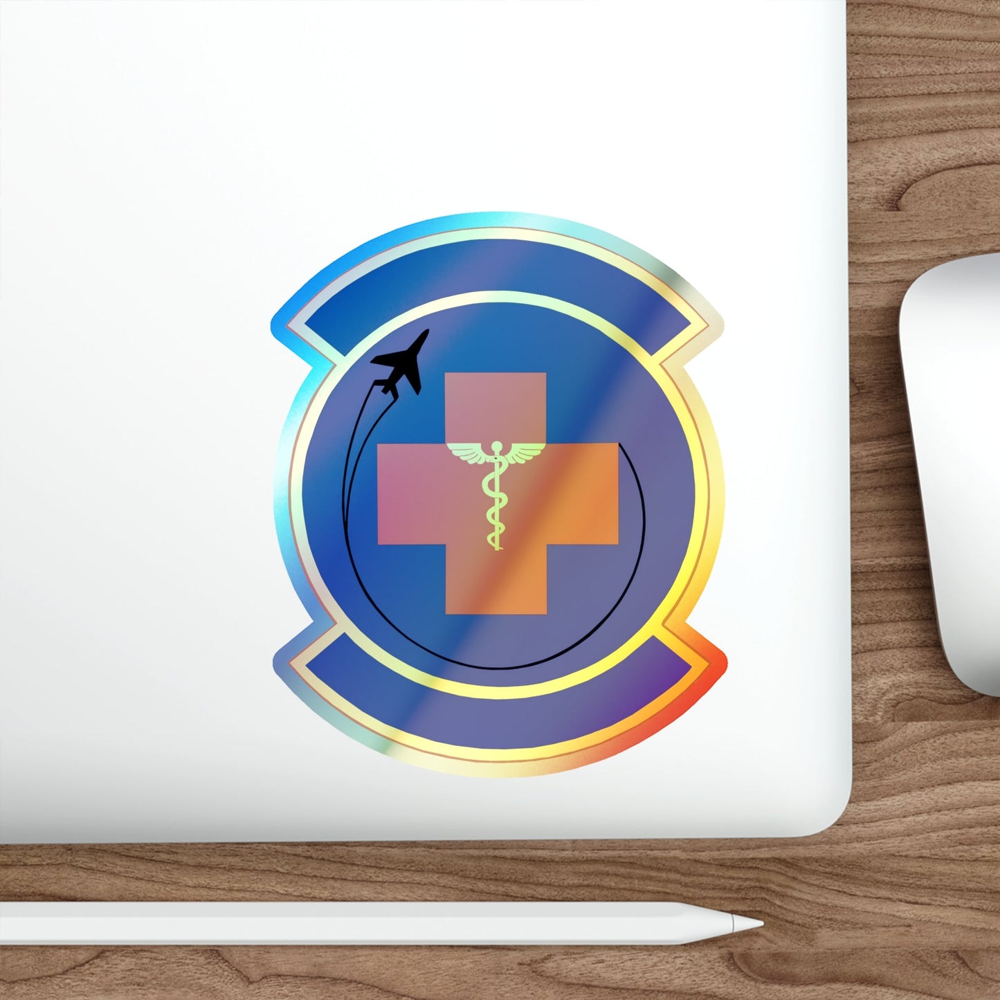 374 Operational Medical Readiness Squadron (U.S. Air Force) Holographic STICKER Die-Cut Vinyl Decal-The Sticker Space