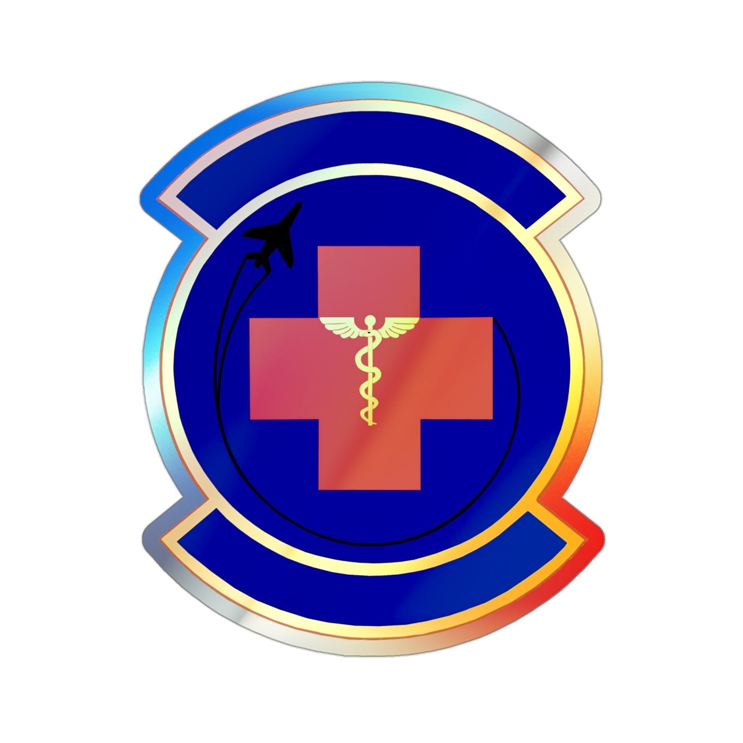 374 Operational Medical Readiness Squadron (U.S. Air Force) Holographic STICKER Die-Cut Vinyl Decal-3 Inch-The Sticker Space