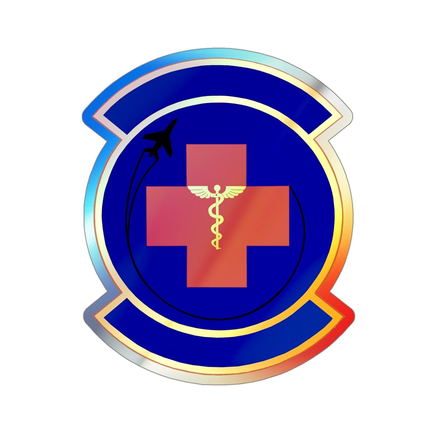 374 Operational Medical Readiness Squadron (U.S. Air Force) Holographic STICKER Die-Cut Vinyl Decal-4 Inch-The Sticker Space