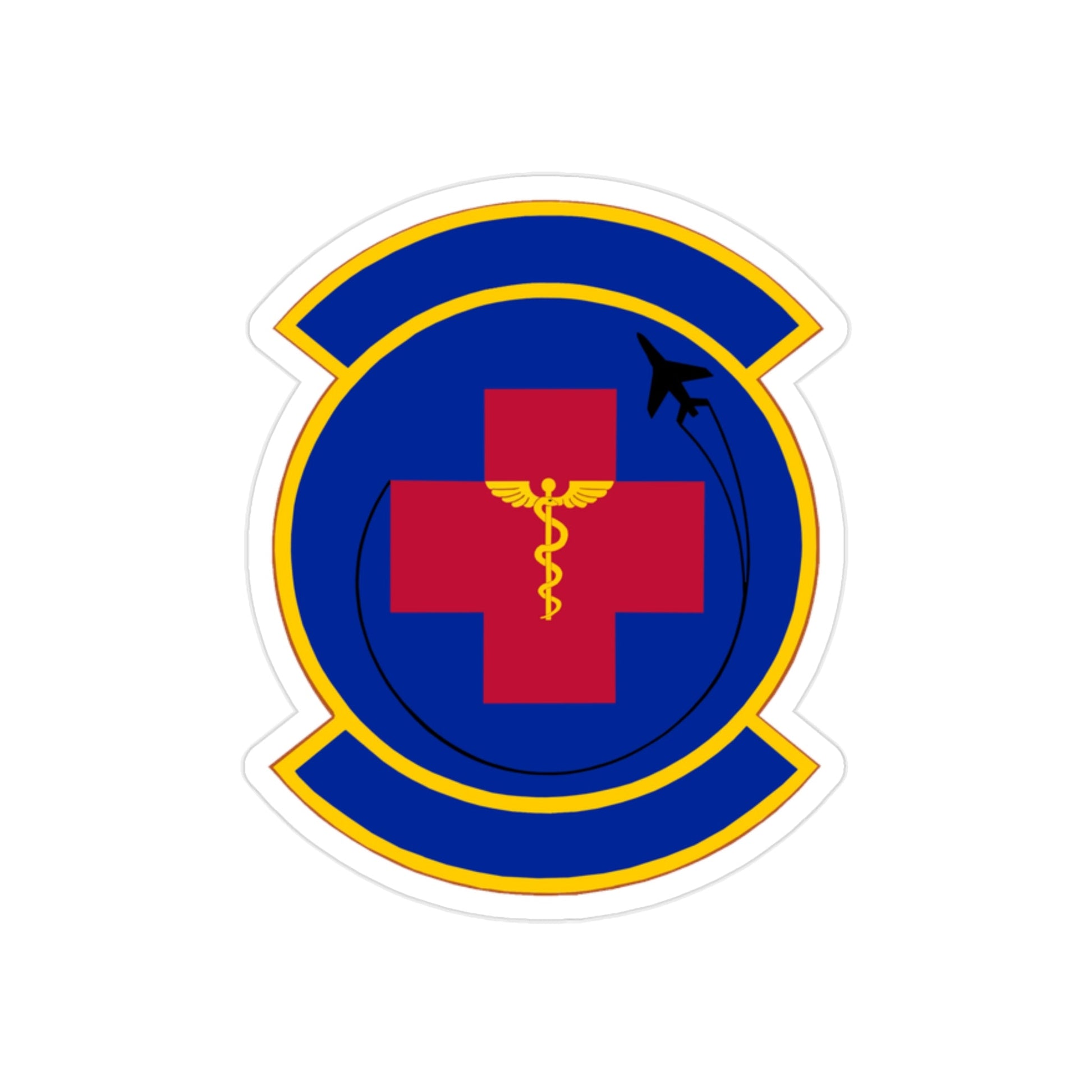 374 Operational Medical Readiness Squadron (U.S. Air Force) REVERSE PRINT Transparent STICKER-2" × 2"-The Sticker Space