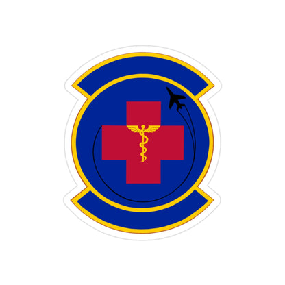 374 Operational Medical Readiness Squadron (U.S. Air Force) REVERSE PRINT Transparent STICKER-2" × 2"-The Sticker Space