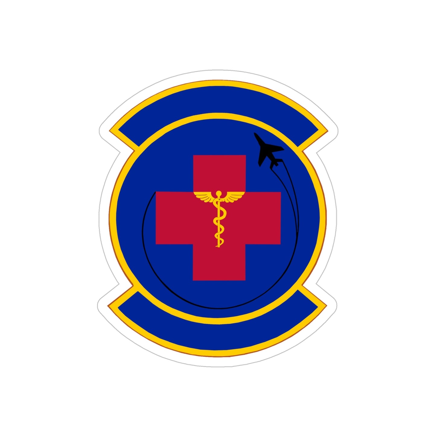 374 Operational Medical Readiness Squadron (U.S. Air Force) REVERSE PRINT Transparent STICKER-6" × 6"-The Sticker Space