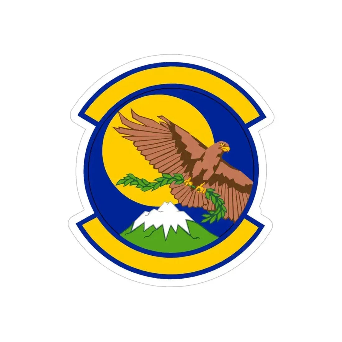 374 Security Forces Squadron PACAF (U.S. Air Force) REVERSE PRINT Transparent Die-Cut STICKER 4 Inch Die-Cut Transparent - The Sticker Space