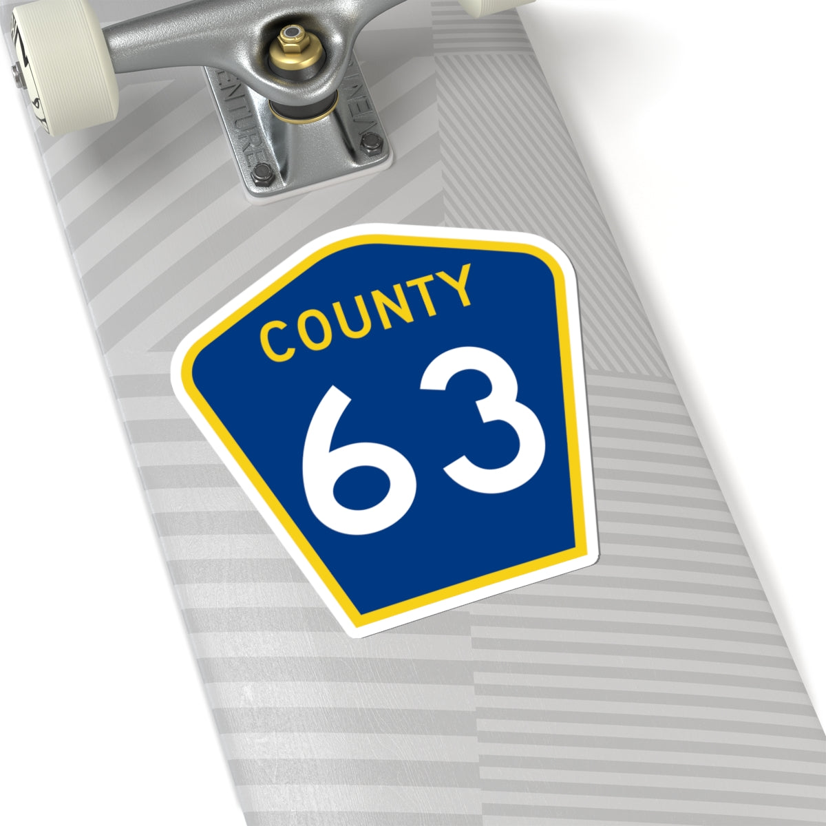 County 63 MN (Minnesota) (Road Sign) STICKER Vinyl Kiss-Cut Decal