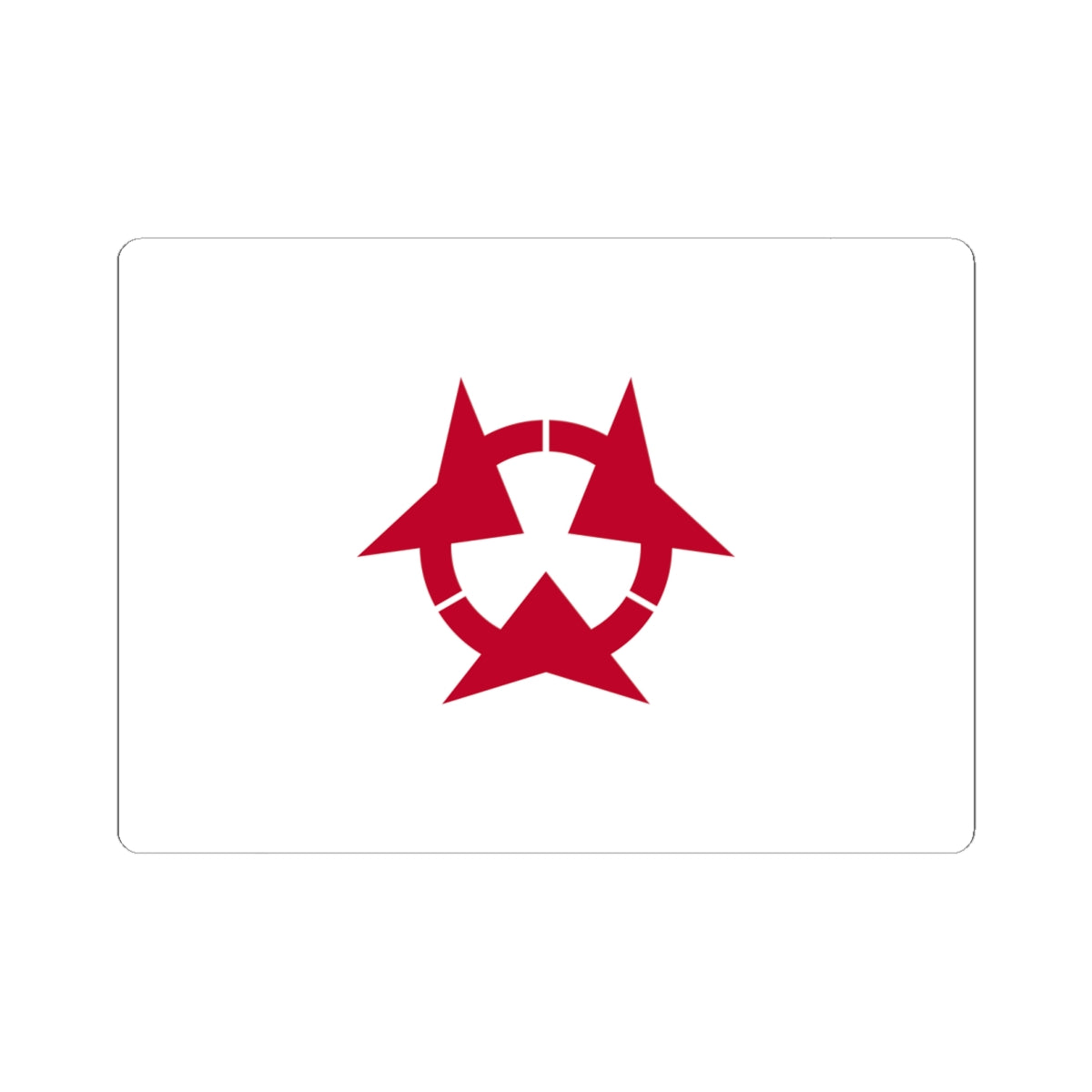 Flag of Oita Prefecture (Japan) STICKER Vinyl Kiss-Cut Decal