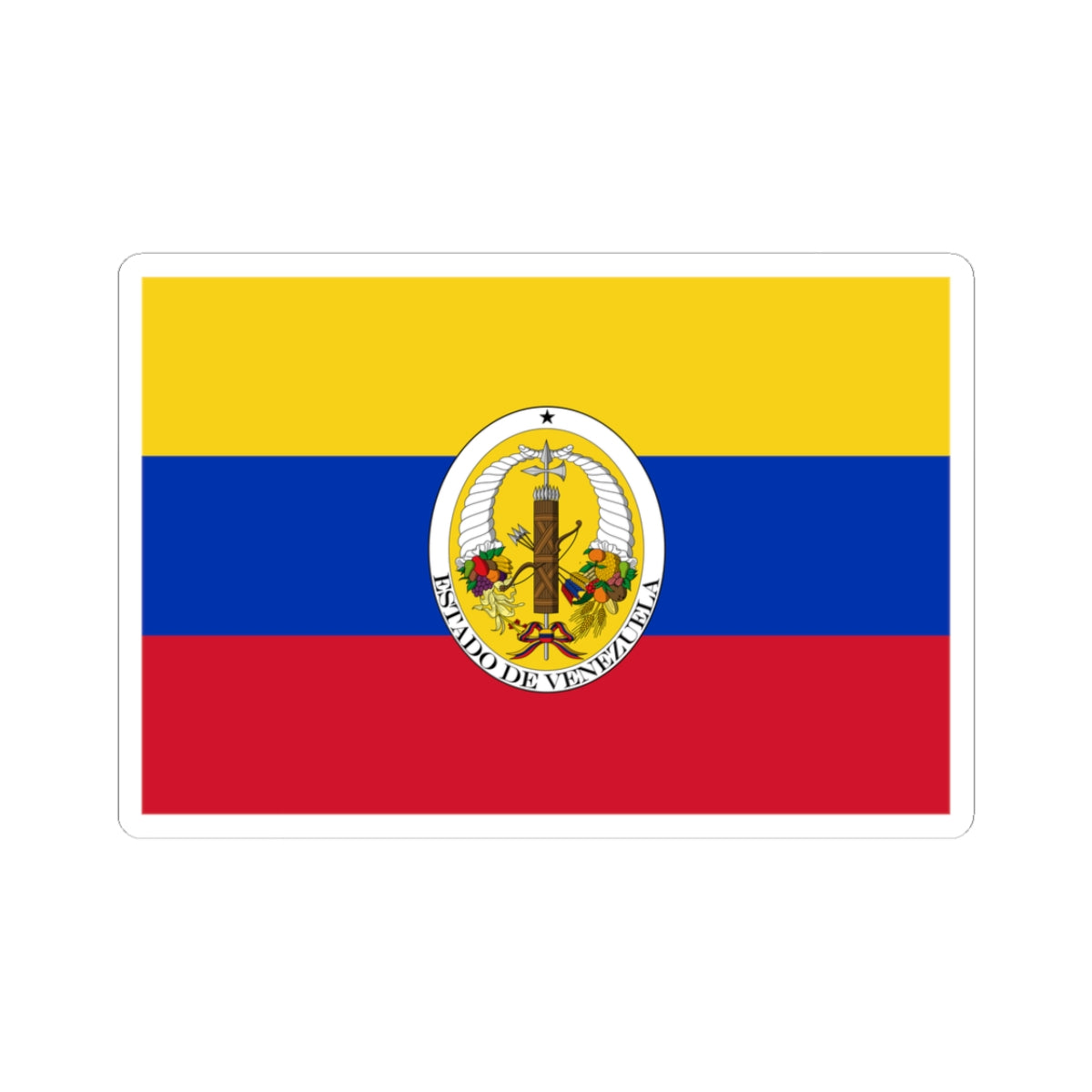 Flag of Venezuela 1830-1836 (Venezuela) STICKER Vinyl Kiss-Cut Decal