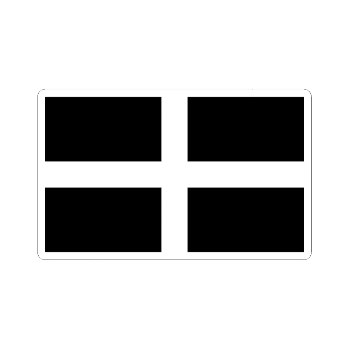 Flag of Cornwall (England) STICKER Vinyl Kiss-Cut Decal