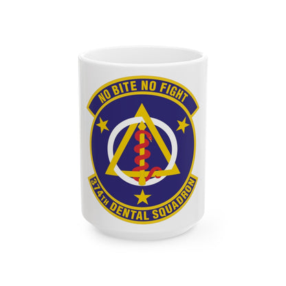 374th Dental Squadron (U.S. Air Force) White Coffee Mug-15oz-The Sticker Space