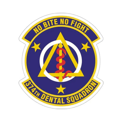 374th Dental Squadron (U.S. Air Force) STICKER Vinyl Die-Cut Decal 3 Inch - The Sticker Space