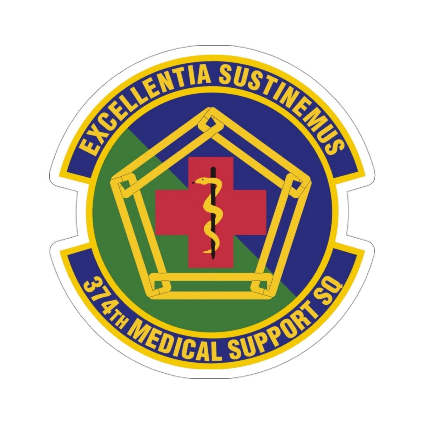 374th Medical Support Squadron (U.S. Air Force) STICKER Vinyl Die-Cut Decal-3 Inch-The Sticker Space