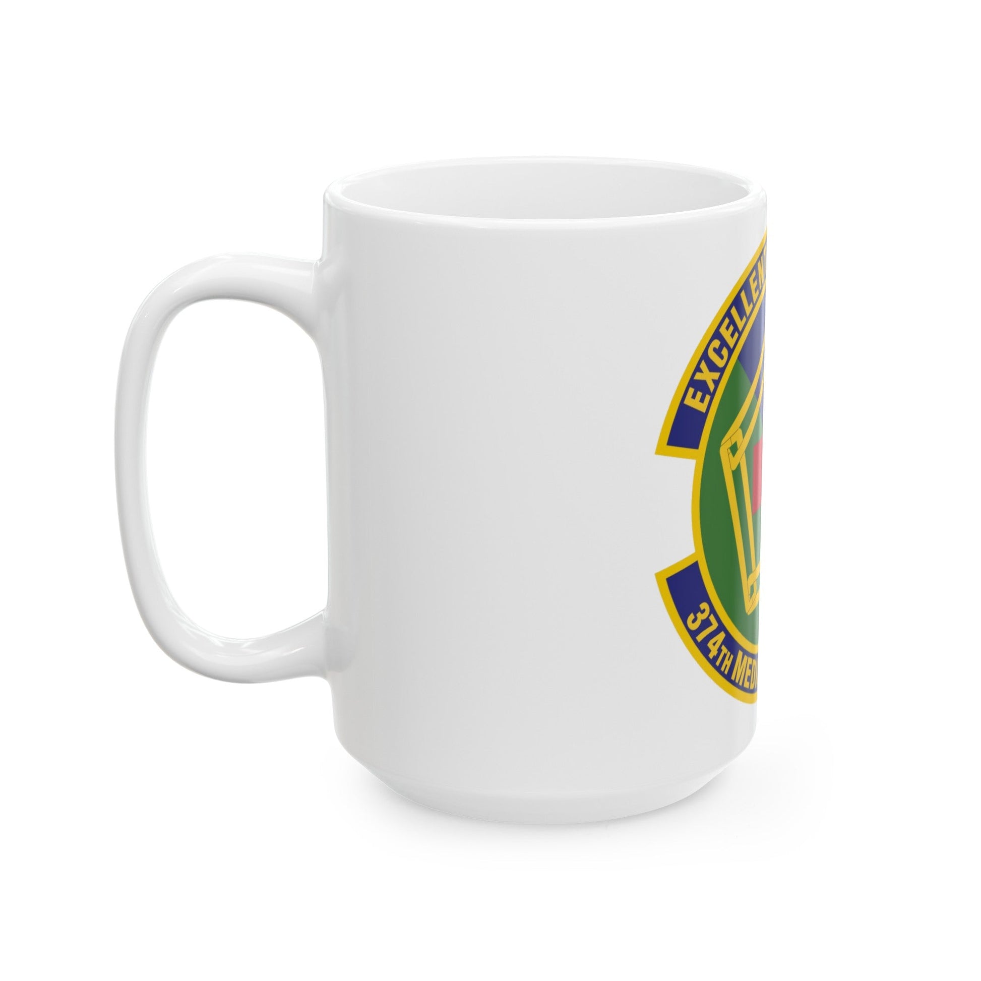 374th Medical Support Squadron (U.S. Air Force) White Coffee Mug-The Sticker Space