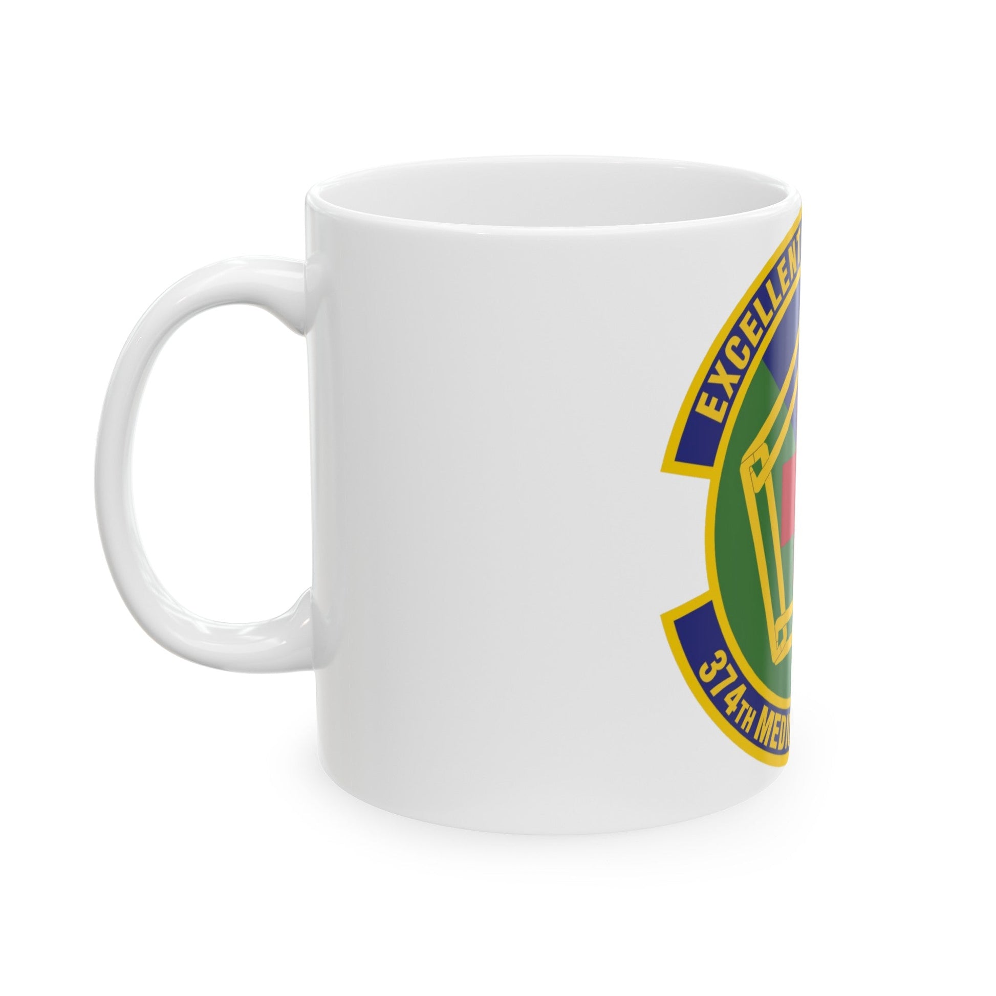 374th Medical Support Squadron (U.S. Air Force) White Coffee Mug-The Sticker Space