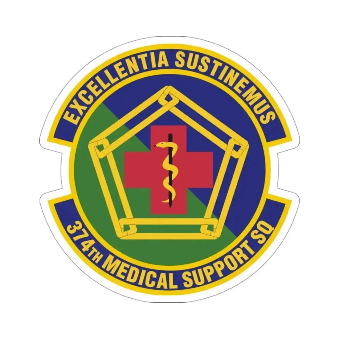 374th Medical Support Squadron (U.S. Air Force) STICKER Vinyl Die-Cut Decal 3 Inch - The Sticker Space