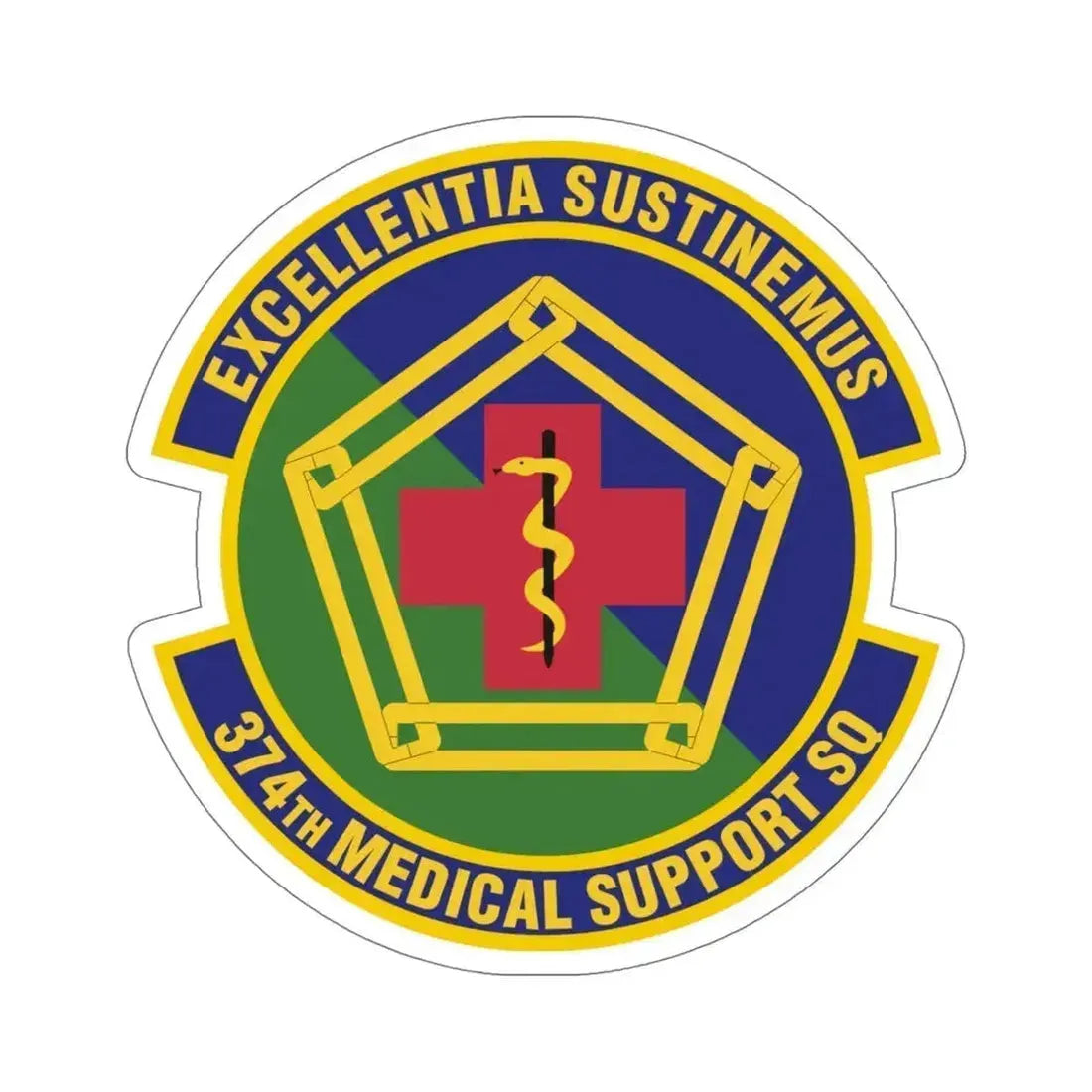 374th Medical Support Squadron (U.S. Air Force) STICKER Vinyl Die-Cut Decal 6 Inch - The Sticker Space