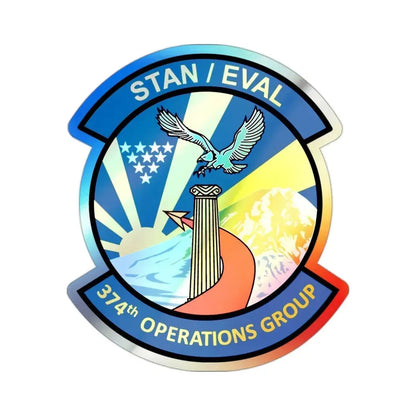 374th Operation Group (U.S. Air Force) Holographic STICKER Die-Cut Vinyl Decal 2 Inch Holographic - The Sticker Space