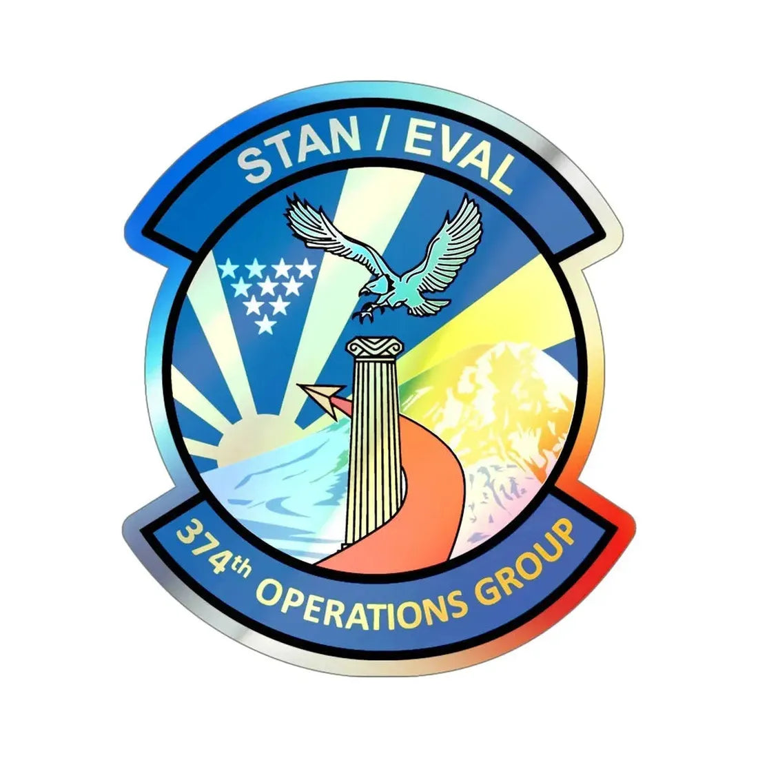374th Operation Group (U.S. Air Force) Holographic STICKER Die-Cut Vinyl Decal - The Sticker Space