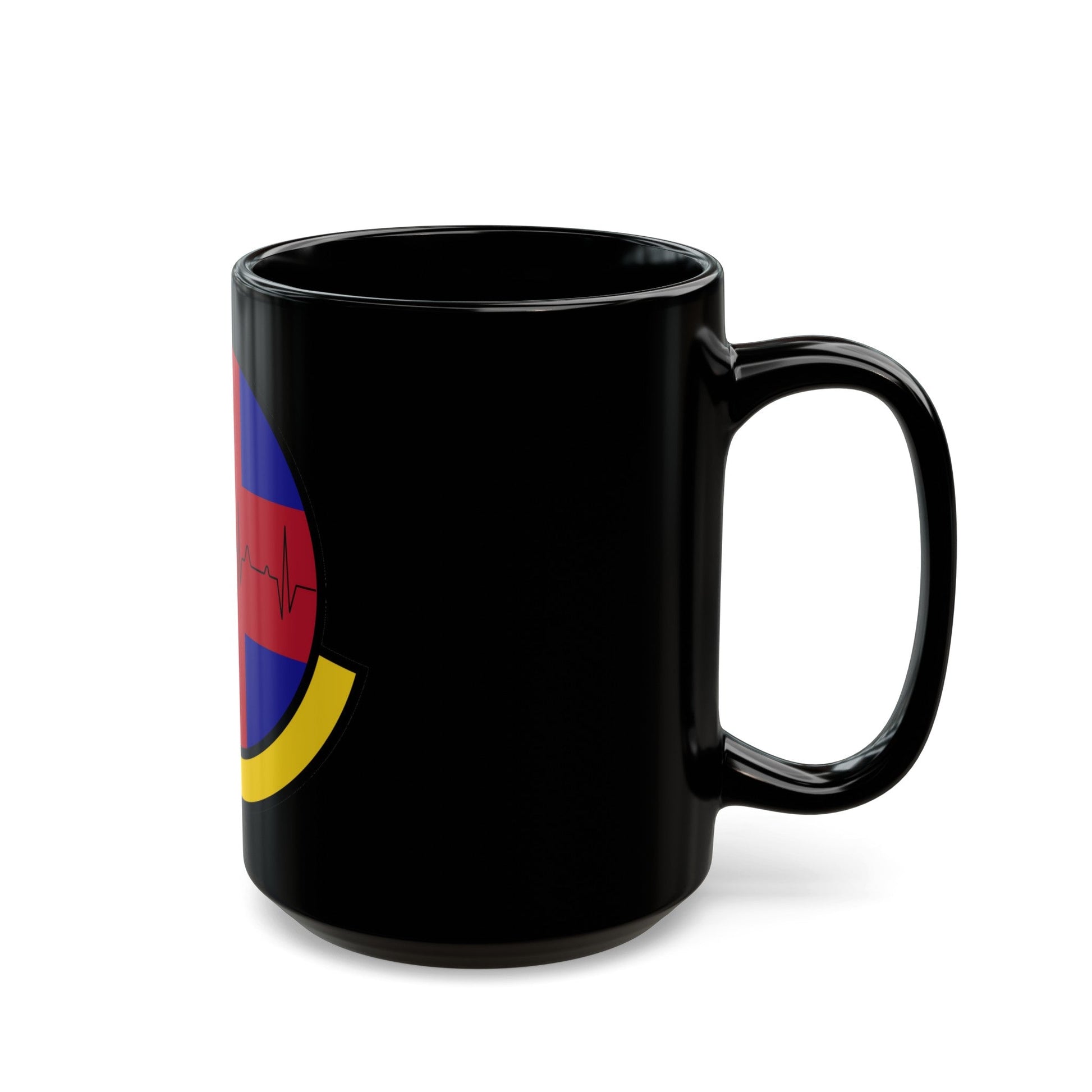 375 Healthcare Operations Squadron AMC (U.S. Air Force) Black Coffee Mug-The Sticker Space