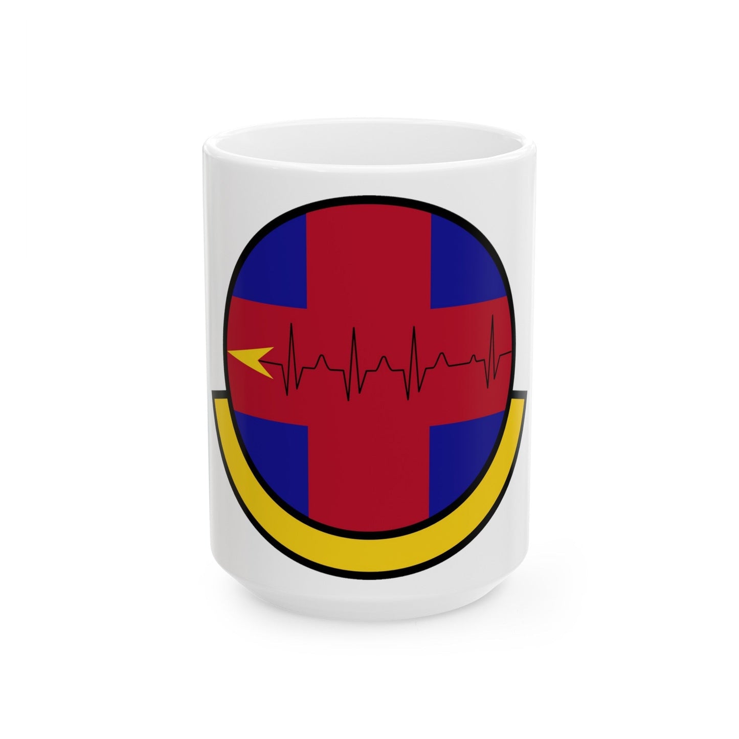 375 Healthcare Operations Squadron AMC (U.S. Air Force) White Coffee Mug-15oz-The Sticker Space