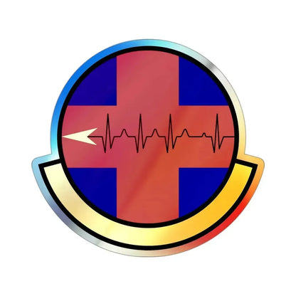 375 Healthcare Operations Squadron AMC (U.S. Air Force) Holographic STICKER Die-Cut Vinyl Decal 3 Inch Holographic - The Sticker Space
