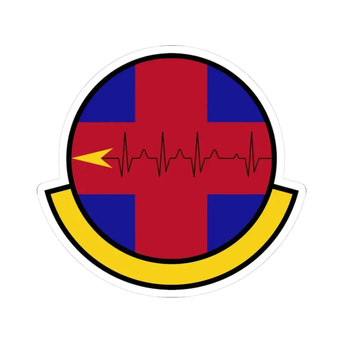 375 Healthcare Operations Squadron AMC (U.S. Air Force) STICKER Vinyl Kiss-Cut Decal 3 Inch White - The Sticker Space