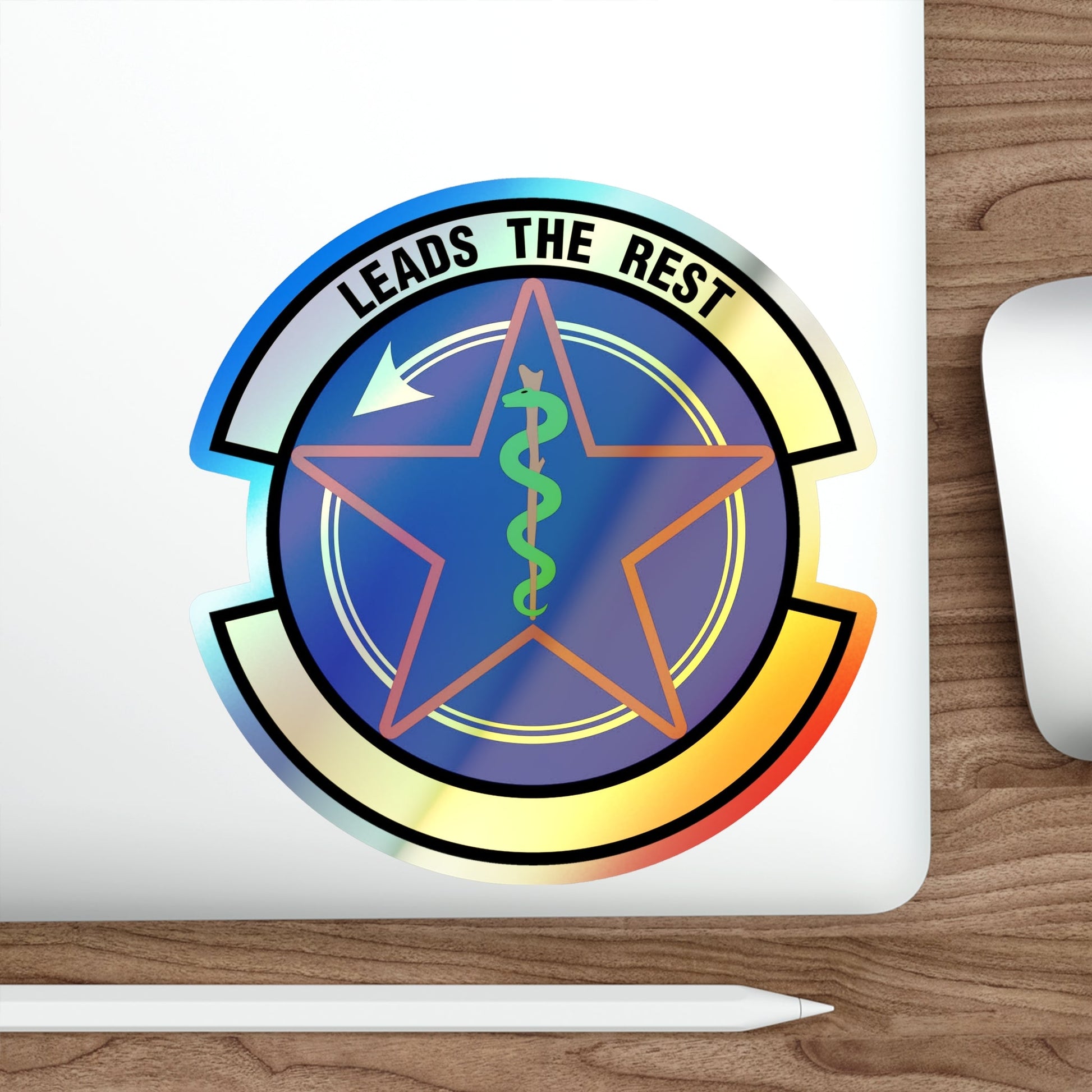 375 Operational Medical Readiness Squadron AMC (U.S. Air Force) Holographic STICKER Die-Cut Vinyl Decal-The Sticker Space