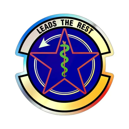 375 Operational Medical Readiness Squadron AMC (U.S. Air Force) Holographic STICKER Die-Cut Vinyl Decal 5 Inch Holographic - The Sticker Space