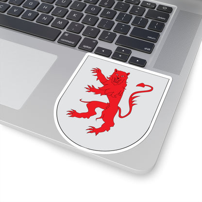 Antic escut municipal de Malpàs (Spain) (Coat of Arms) STICKER Vinyl Kiss-Cut Decal