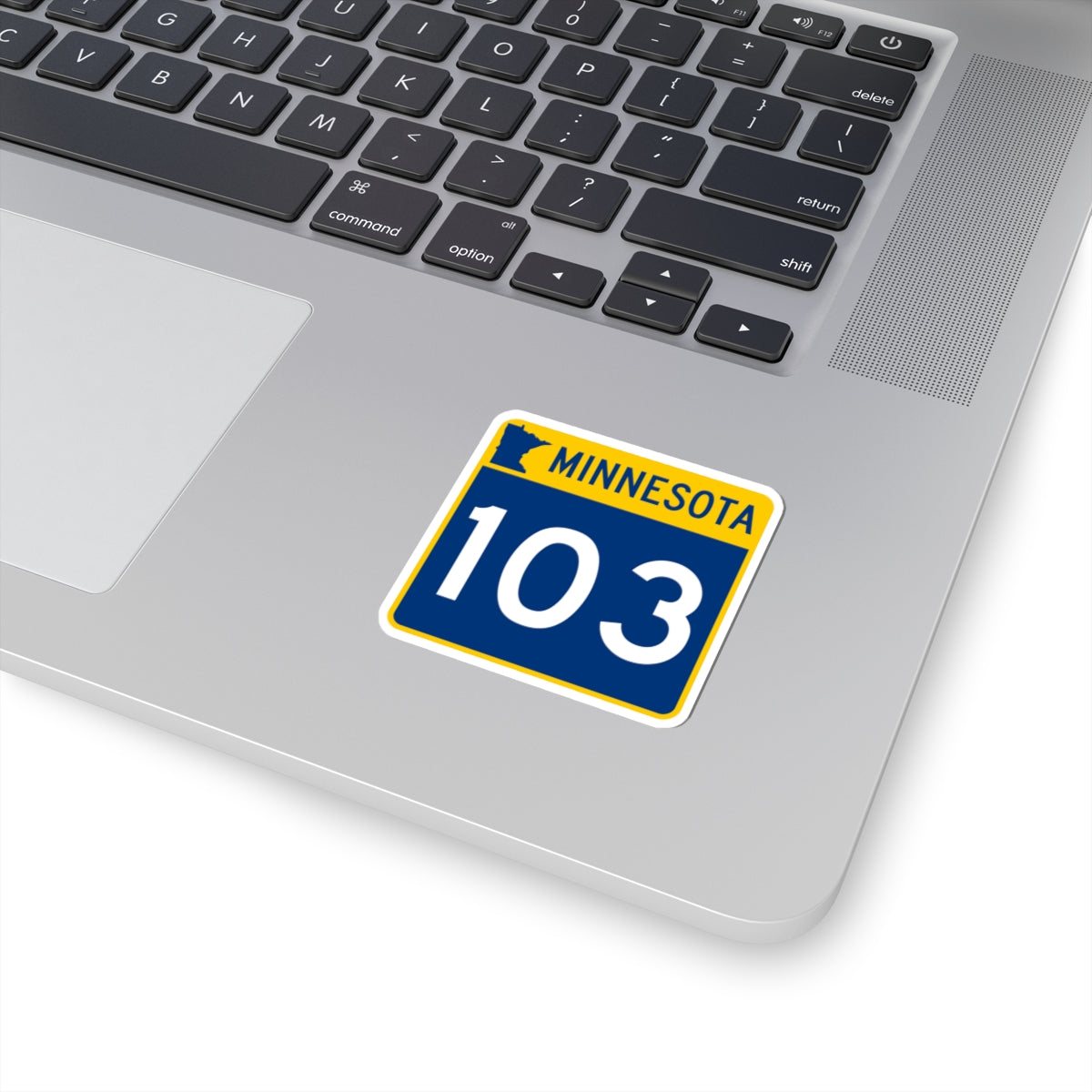 MN-103 (Minnesota) (Road Sign) STICKER Vinyl Kiss-Cut Decal