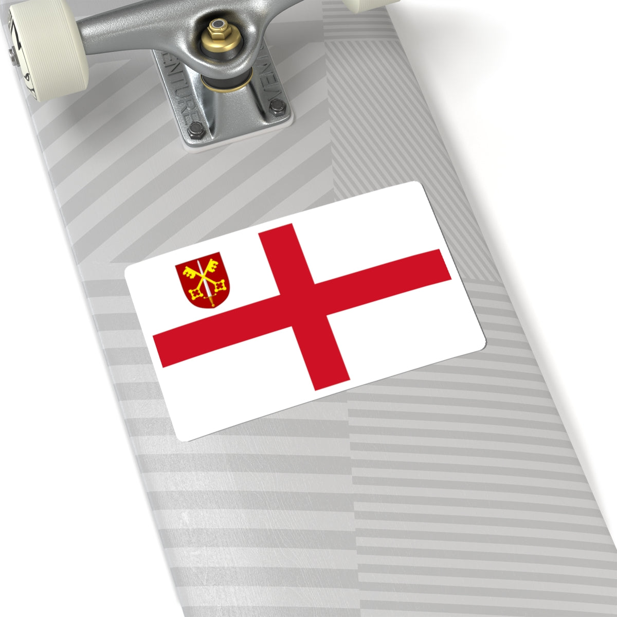 Flag of the Diocese of Exeter (England) STICKER Vinyl Kiss-Cut Decal