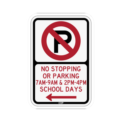 PBOT Road sign P1400L (Oregon) (Road Sign) STICKER Vinyl Kiss-Cut Decal