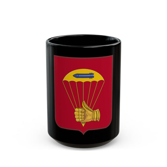 376 Airborne Field Artillery Battalion 2 (U.S. Army) Black Coffee Mug-15oz-The Sticker Space