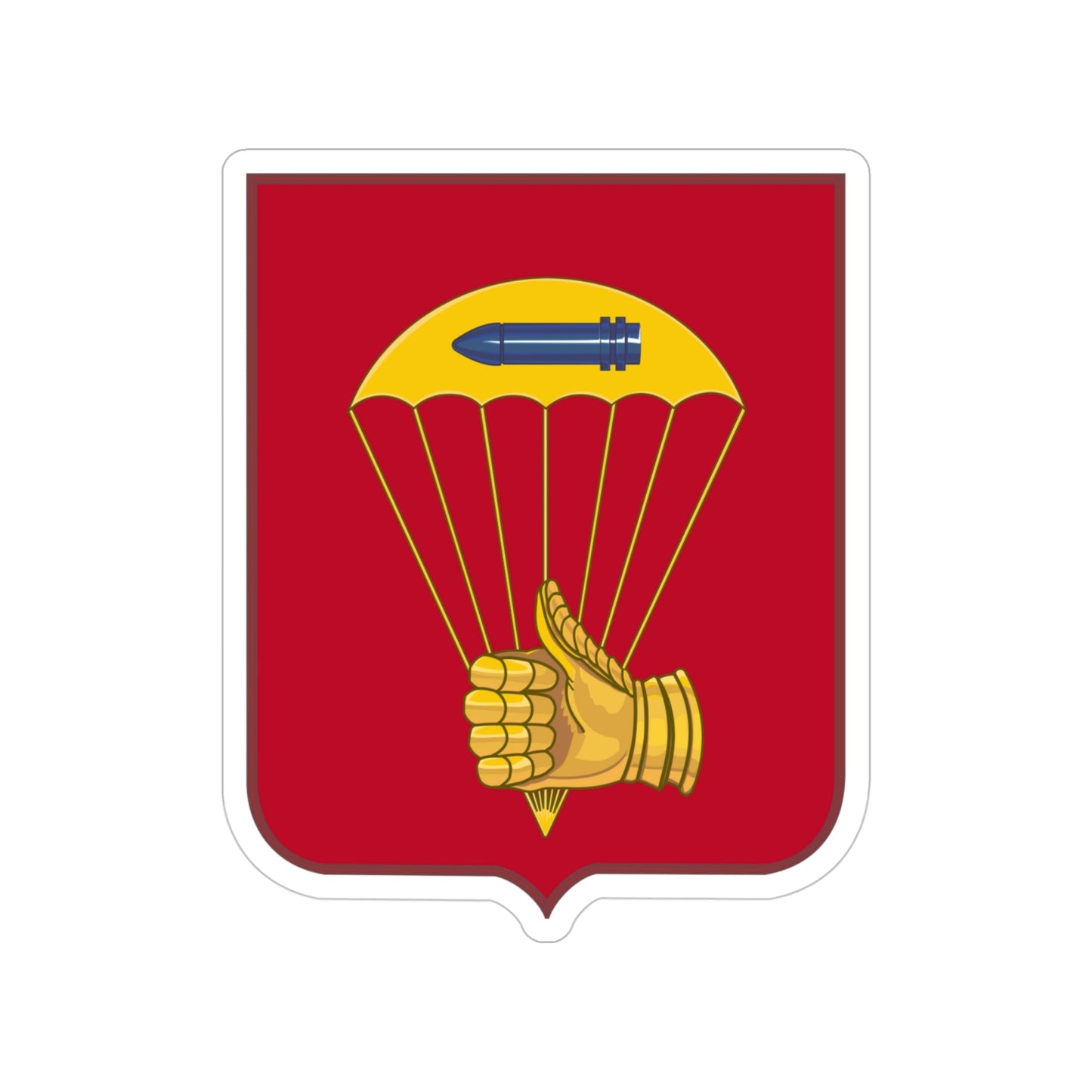 376 Airborne Field Artillery Battalion 2 (U.S. Army) Transparent STICKER Die-Cut Vinyl Decal-4 Inch-The Sticker Space