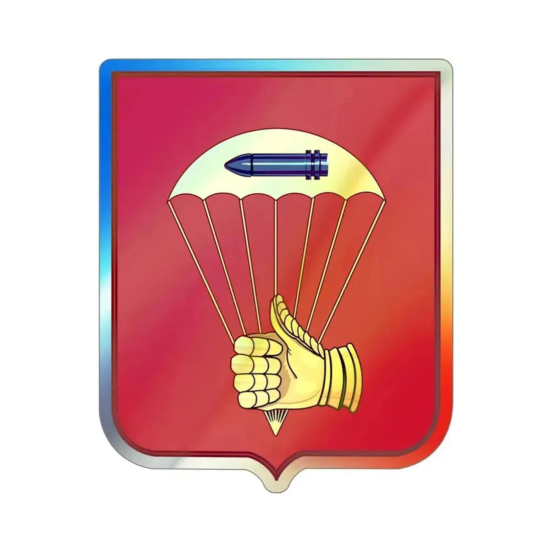 376 Airborne Field Artillery Battalion 2 (U.S. Army) Holographic STICKER Die-Cut Vinyl Decal - The Sticker Space