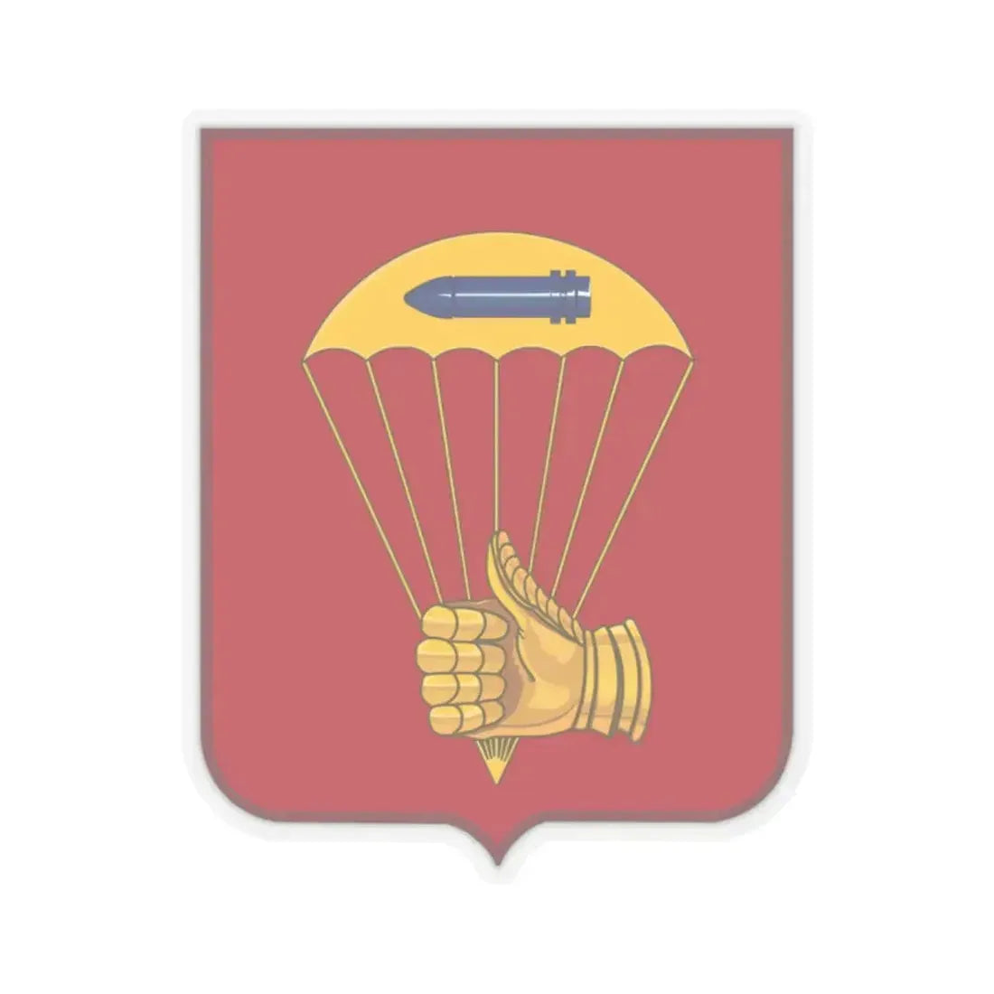 376 Airborne Field Artillery Battalion 2 (U.S. Army) STICKER Vinyl Kiss-Cut Decal 2 Inch Transparent - The Sticker Space