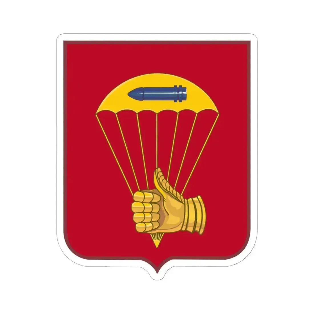 376 Airborne Field Artillery Battalion 2 (U.S. Army) STICKER Vinyl Kiss-Cut Decal 6 Inch White - The Sticker Space