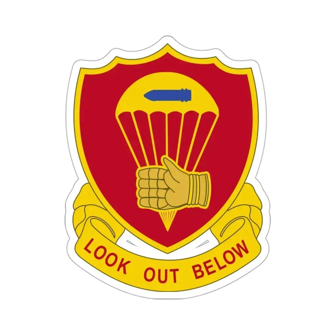 376 Airborne Field Artillery Battalion (U.S. Army) STICKER Vinyl Die-Cut Decal 3 Inch - The Sticker Space