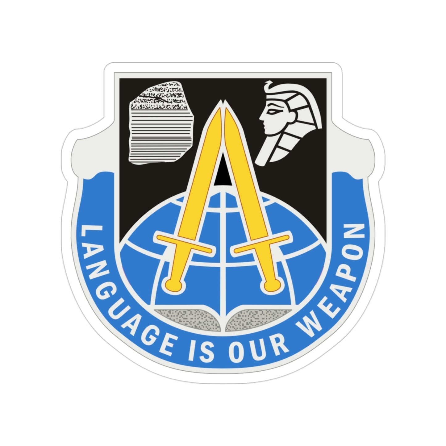 376 Military Intelligence Battalion (U.S. Army) Transparent STICKER Die-Cut Vinyl Decal-3 Inch-The Sticker Space