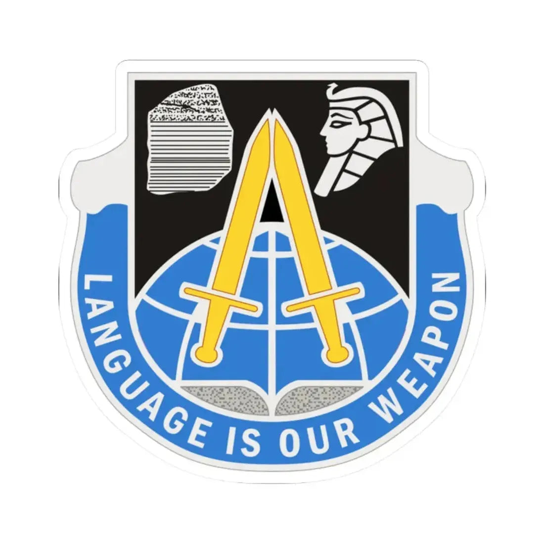 376 Military Intelligence Battalion (U.S. Army) STICKER Vinyl Kiss-Cut Decal 2 Inch White - The Sticker Space