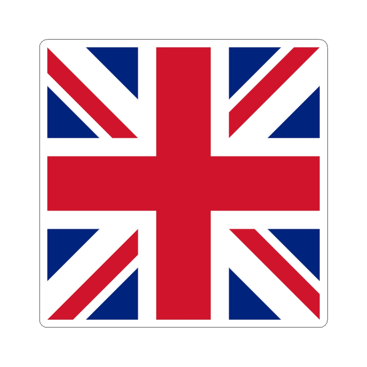 Flag of the United Kingdom 1-1 (United Kingdom) STICKER Vinyl Kiss-Cut Decal
